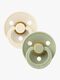 BIBS Smokk Colour 2-pack Lateks Størrelse 3 Ivory/Sage