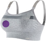 Cache Coeur WOMA Seamless Gravid/Amme Sport-BH, Grey 