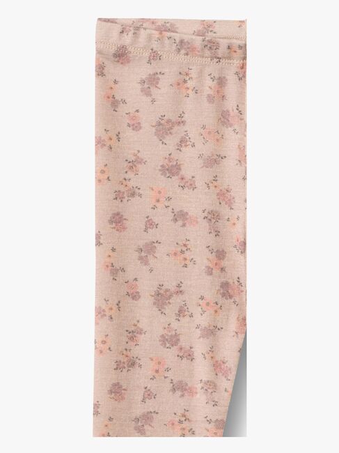 Wheat Agi Leggings Merinoull, Lilac Flowers