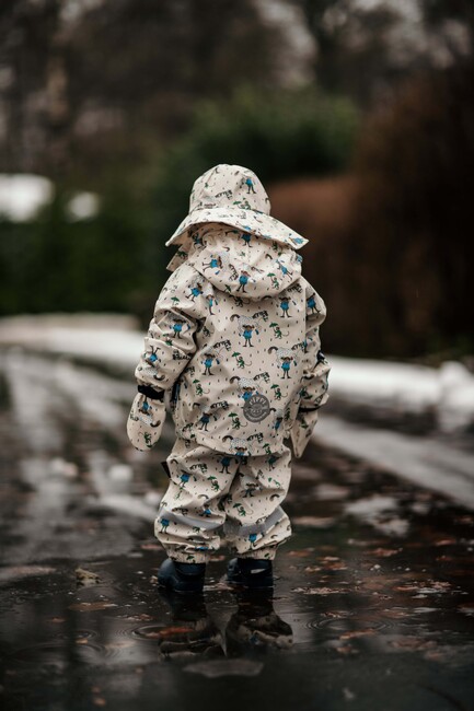 Geggamoja Fôret Regnsett Pippi Langstrømpe, Beige