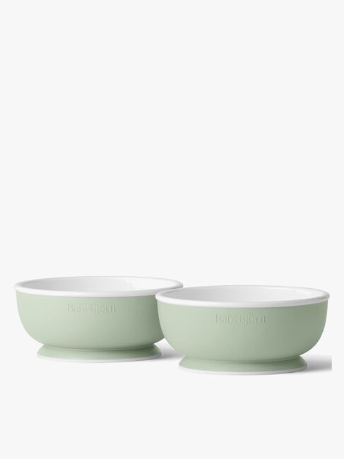 BabyBjörn Barneskål 2-Pack, Blekgrønn