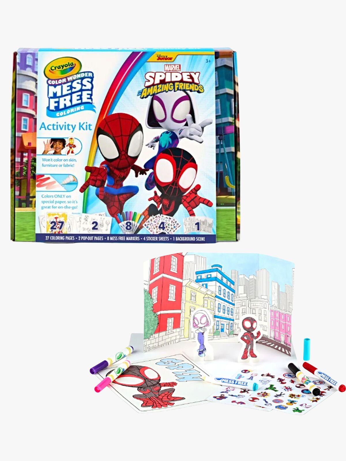 Marvel Spidey And His Amazing Friends Color Wonder Aktivitetssett