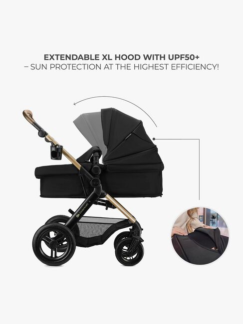 Kinderkraft MOOV 2 XL Air Kombivogn, Pure Black