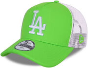 New Era LA Dodgers Tonal Mesh Trucker Caps, Green Shock