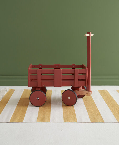 Kids Concept Dukkevogn Carl Larsson, Mørkerød