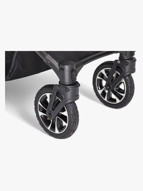 Beemoo Maxi 4 Twin Søskenvogn inkl. Søskensete, Black/Black