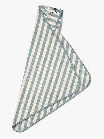 LIEWOOD Albert Håndkle med Hette, Peppermint/Creme de la creme