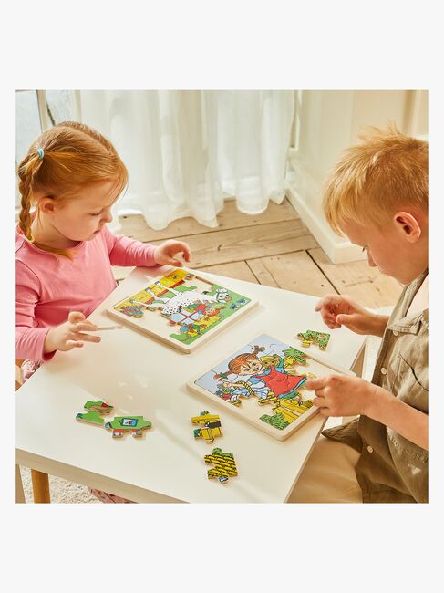 Pippi Langstrømpe Trepuslespill Pippi & Herr Nilsson 16 Deler