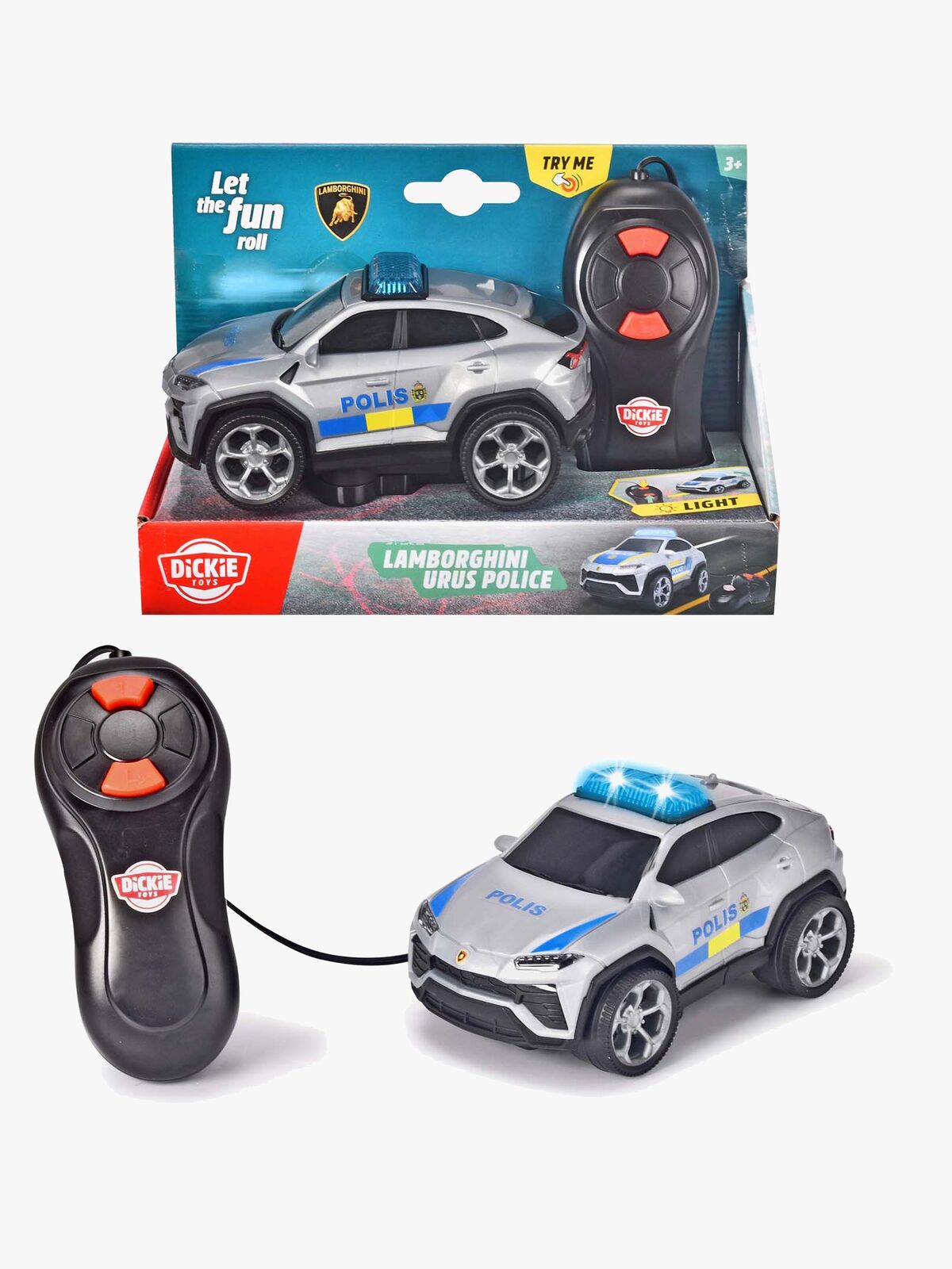 Dickie Toys  Svensk Politibil Lamborghini Urus Ledningstyrt
