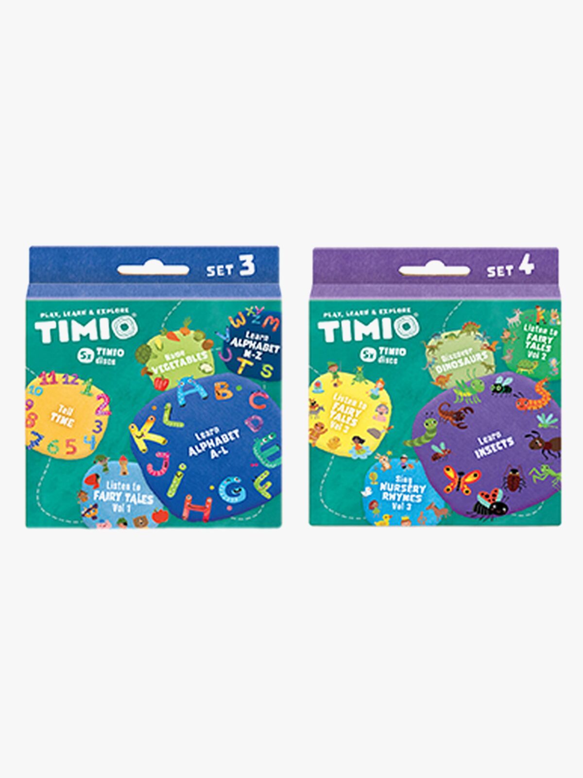 Timio Skivepakke 5-i-1 Tiden & Remser 2-pack