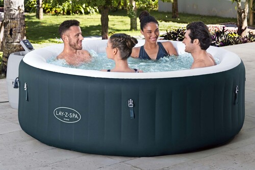 Bestway Spabad Lay-Z-Spabad Miami EnergySense AirJet 6 196x66 cm, Mørkegrønn