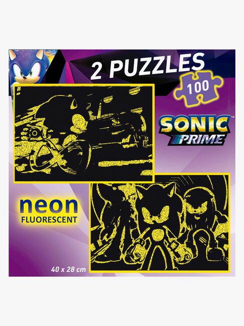 Educa Sonic Prime Puslespill Neon 2x100 Brikker