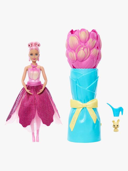 Barbie Petal Pop Flower Surprise Dukke Tulipan, Rosa