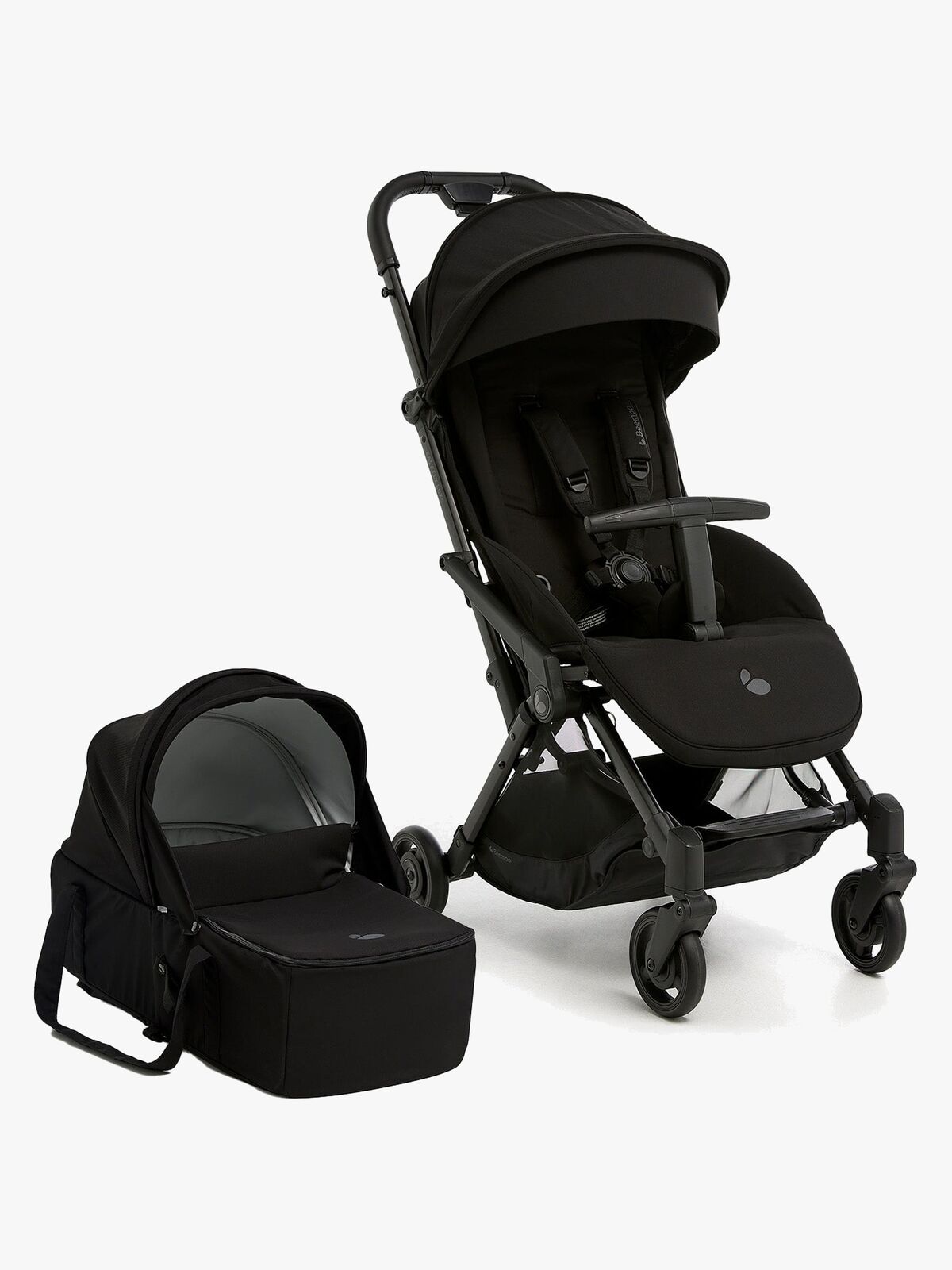Beemoo Easy Fly Lux 4 Trille med Liggedel, Jet Black