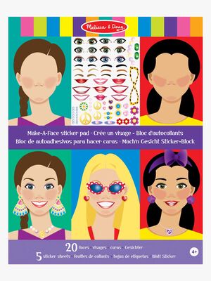 Melissa & Doug Make-a-Face Klistremerkebok