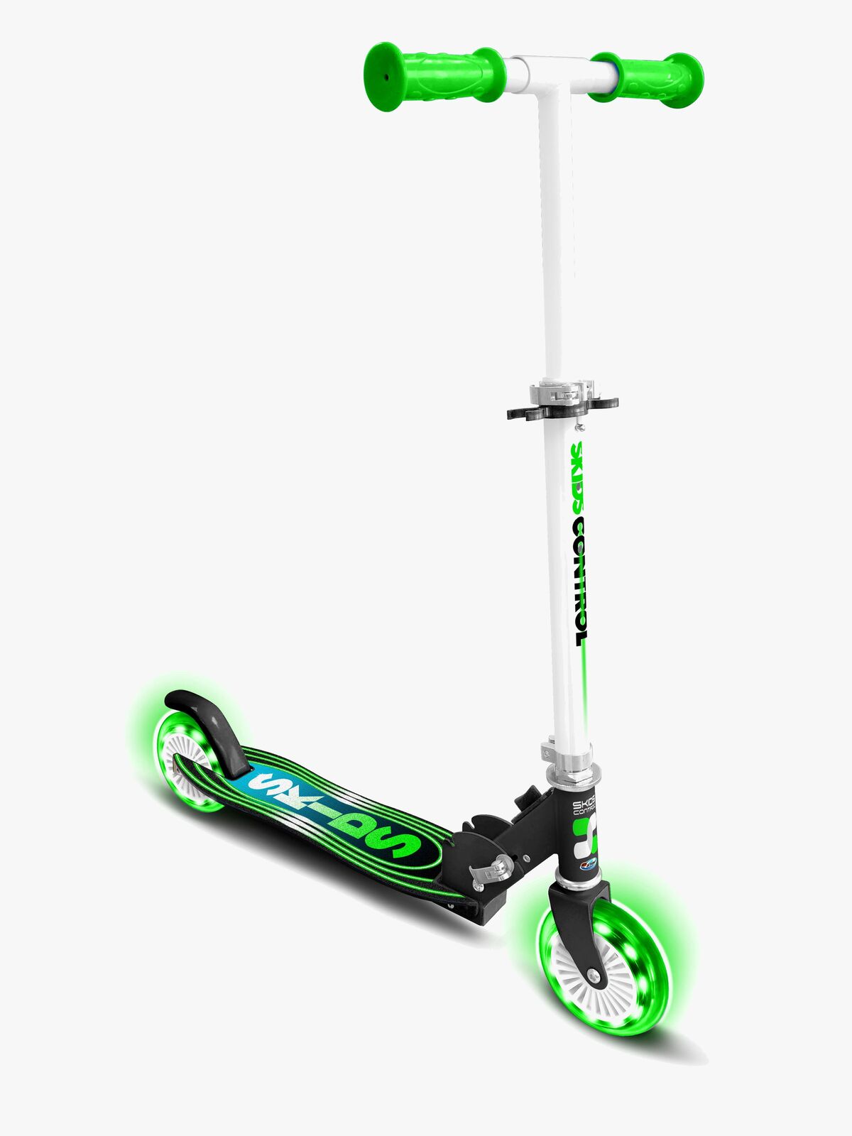 Stamp Sammenleggbar Light-Up Sparkesykkel, Grønn/Svart