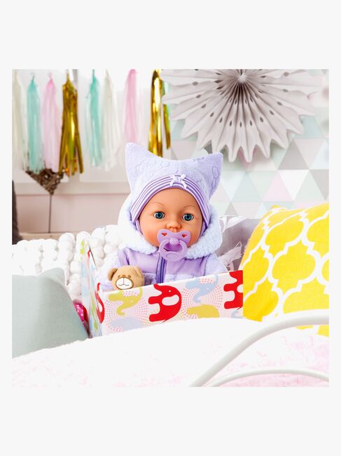 Bayer Design Piccolina Interaktiv Dukke 46 cm, Lilla