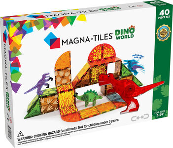 MagnaTiles Dino World Byggesett 40 Deler