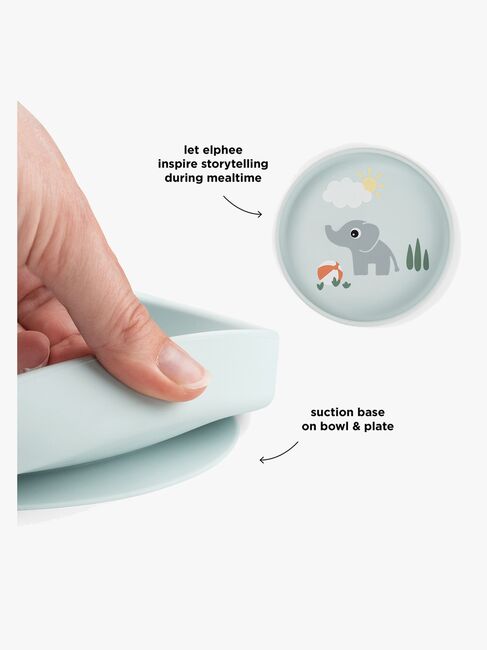 Done By Deer Playground Tallerken Stick & Stay, Blue