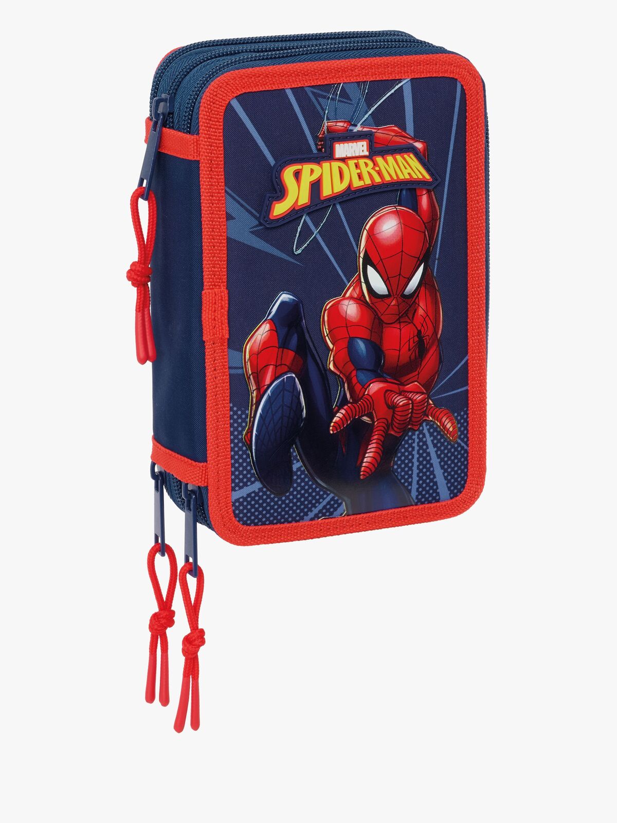 Marvel Spider-Man  Fylt Trippelpennal 37 Deler, Blå