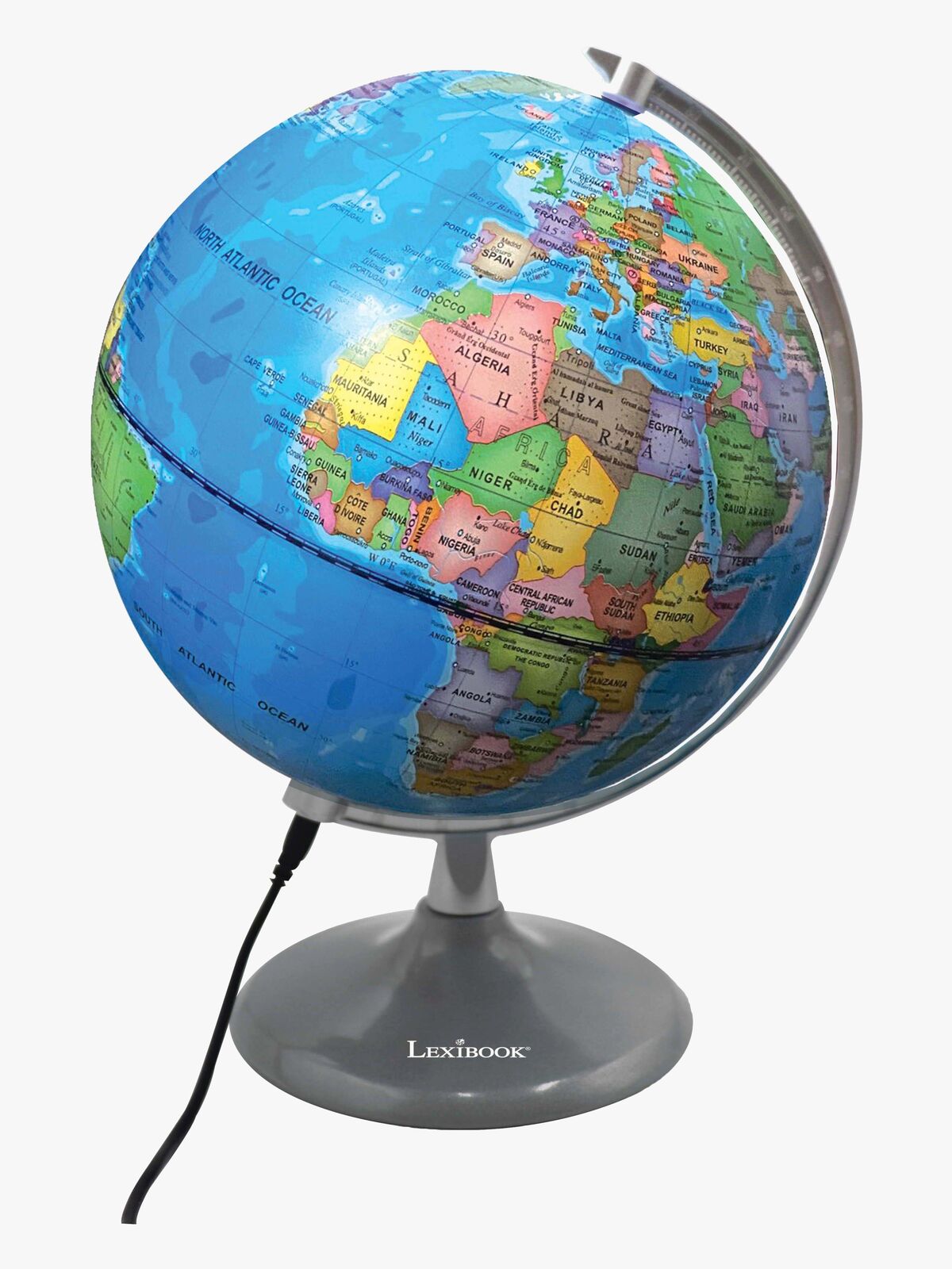 Lexibook Bordlampe Dag & Natt Globus Engelsk