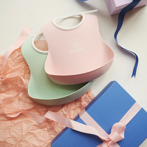 BabyBjörn Smekke 2-pack, Grønn/Rosa