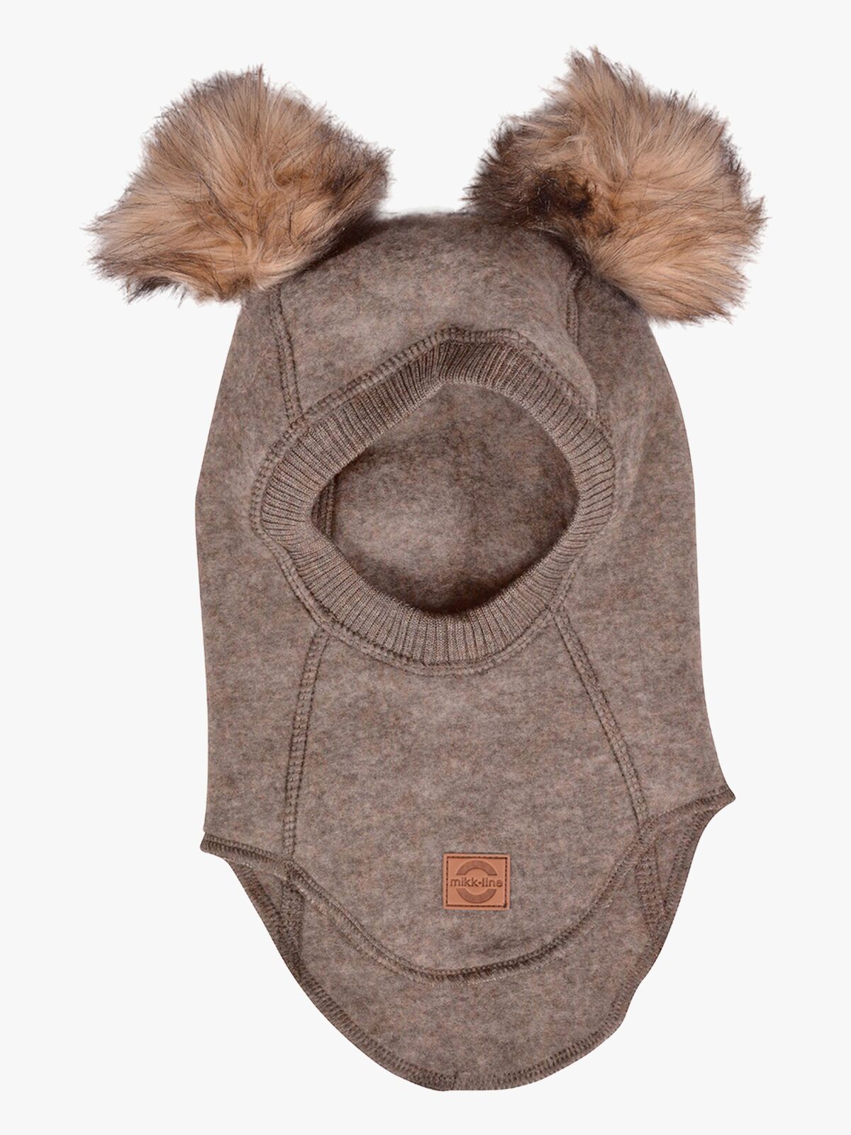 Mikk-Line Balaklava Merinoull med Dusker, Melange Denver