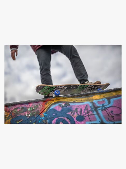 Pinepeak Skateboard, Svart/Grønn