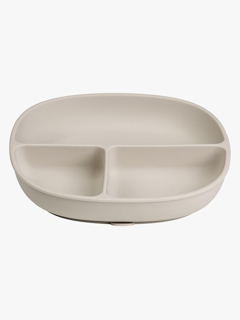 b.box Tallerken med Lokk Silikon, Latte