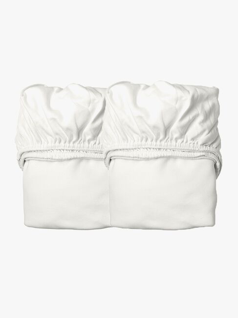 Leander Stretchlaken 2-pack 60x115, Snow