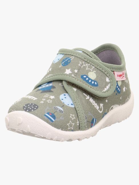 Superfit Spotty Tøfler, Light Green/Multicoloured