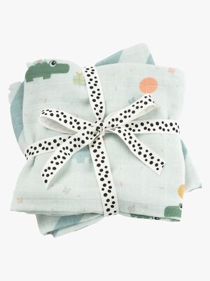 Done By Deer Celebration Musselinteppe 2-Pakk, Blue