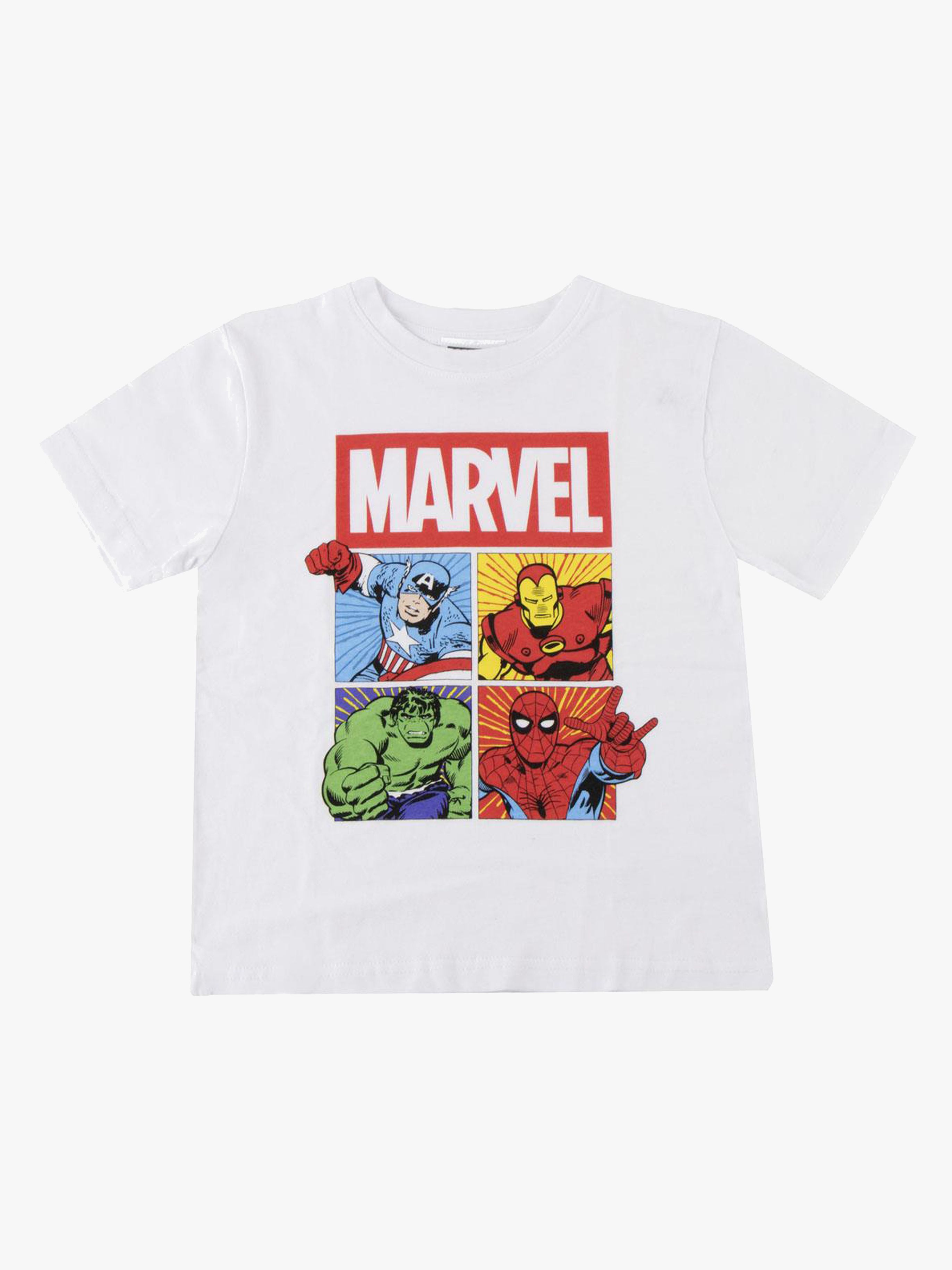 Marvel T-skjorte, Hvit, 116-122 - T skjorter & Topper - 100% Bomull