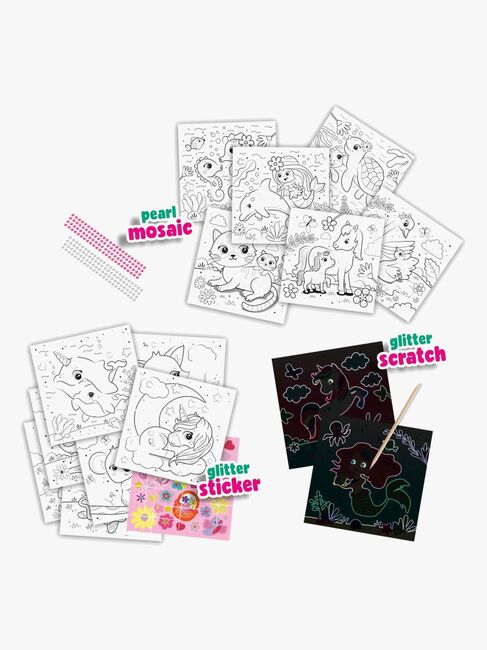 SES Creative Hobbybok Glitter Enhjørning