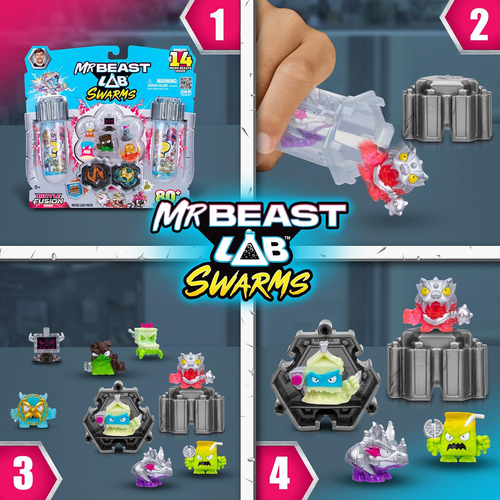 MrBeast Lab Samlefigur Batttle Fusion Surprise 14-Pakk