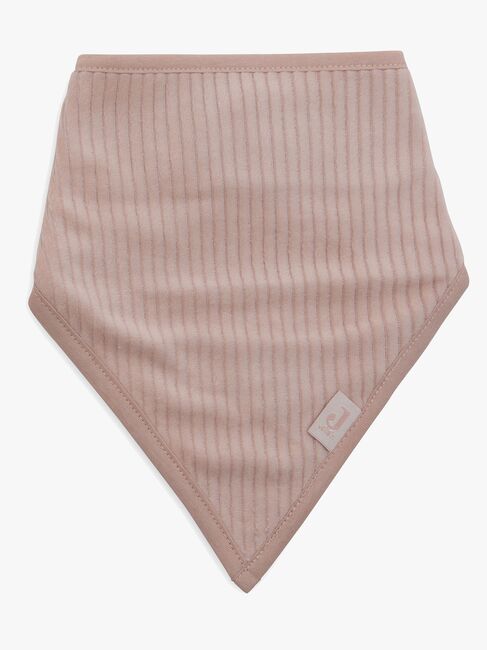 Jollein Velvet Rib Bandana Tøysmekker 2-Pakk, Wild Rose/Ivory