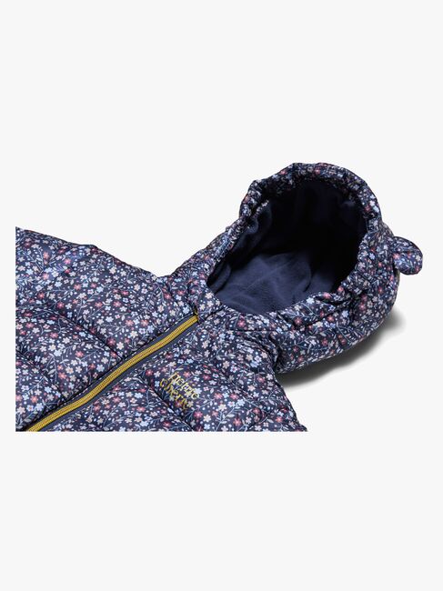 Petite Chérie Atelier Elise Vinterdress Baby, Navy Flower