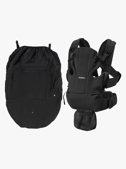 BabyBjörn Move Bæresele 3D Mesh inkl. Regntrekk, Svart