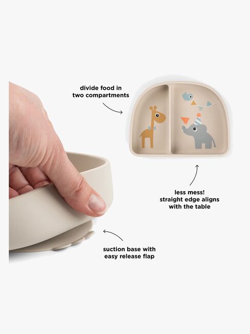 Done By Deer Celebration Delt Tallerken Stick & Stay, Sand