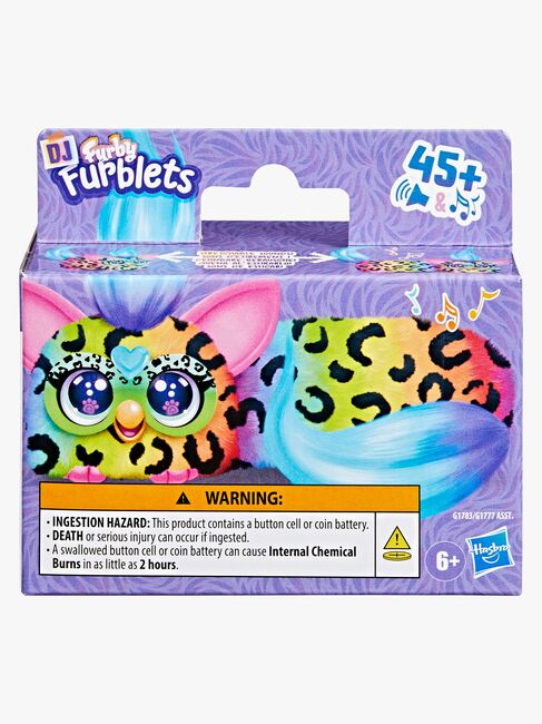 Furby Dj Furblet Interaktivt Kosedyr Rain Bow