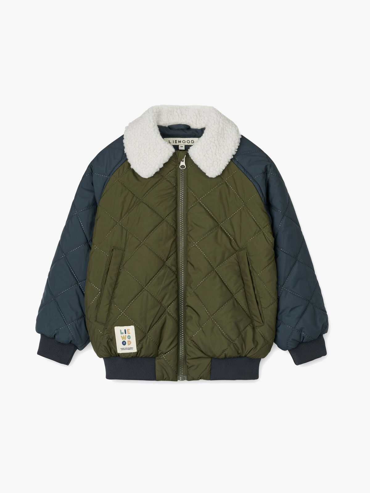 LIEWOOD Mira  Kviltet Jakke, Classic Navy/Army Brown