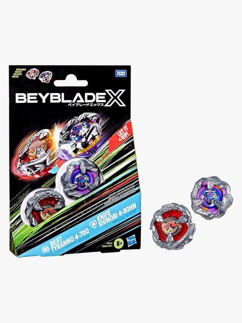 Beyblade Beat Tyranno & Knife Shinobi Spinnere 2-Pakk