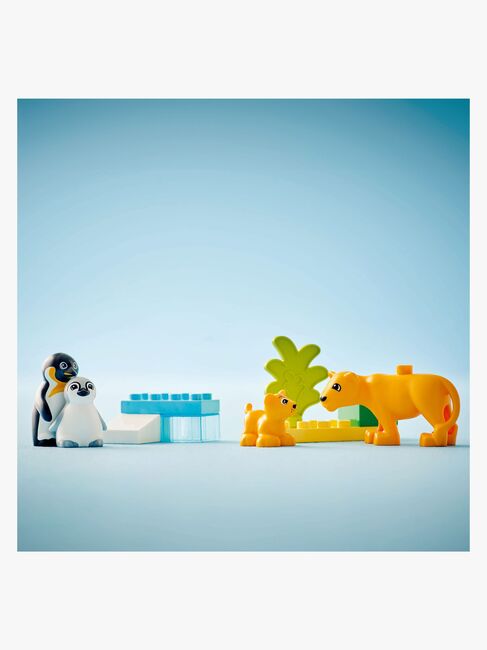 LEGO DUPLO Town 10442 Villdyrfamilier: Pingviner og løver