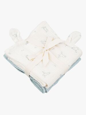 Mummitrollet Musselintepper 2-Pakk, Blue