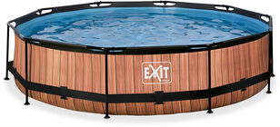 EXIT Svømmebasseng Filterpumpe 360x76 cm, Brunt
