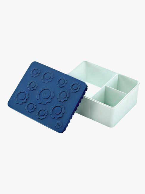 Blafre Matboks Tre Rom Blomst, Blå