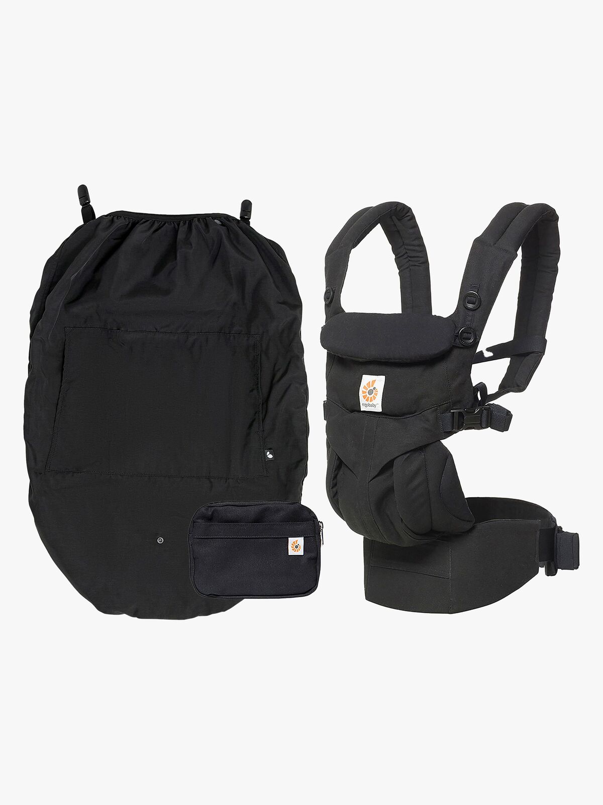 Ergobaby Omni 360 Bæresele inkl. Regntrekk, Svart
