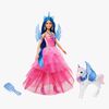 Barbie Sapphire Dukke med Blått Hår & Enhjørning