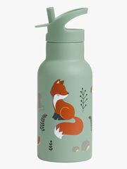 A Little Lovely Company Vannflaske Skogsvenner 350 ml, Grønn