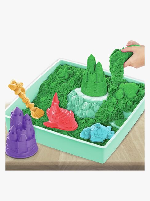 Kinetic Sand Lekesett Sandkasse Grønn